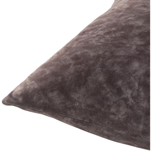 Surya Collins Charcoal 20"x20" Toss Pillow with Down Insert-1