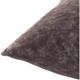 Surya Collins Charcoal 20"x20" Toss Pillow with Down Insert-1