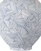 Currey & Company Blue Zag Blue/White Medium Vase-2