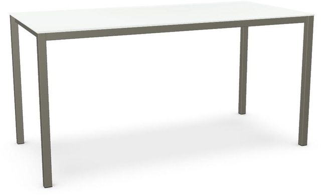 Amisco Customizable Nicholson 42" White Glass Bar Table-0