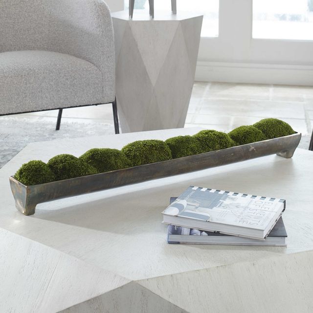 Uttermost® Canal Bronze Large Moss Centerpiece-1