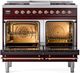Ilve® Nostalgie II Series 40" Burgundy Pro Style Dual Fuel Range-1