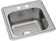 Elkay Celebrity® Brushed Satin 20" 2-Hole Single Bowl Drop-in Laundry Sink-0