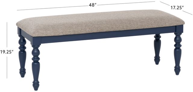 Powell® Trimble Gray/Navy Blue Bench-2