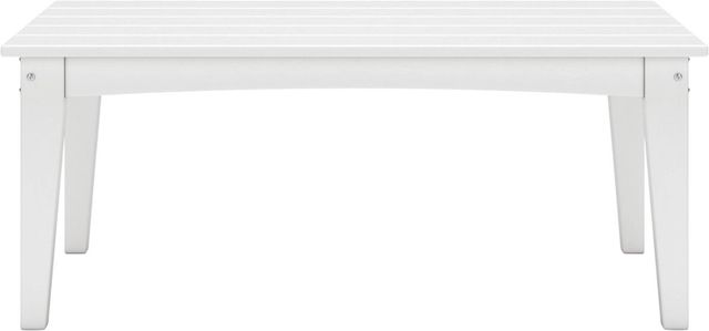 Signature Design by Ashley® Hyland Wave White Outdoor Coffee Table-1