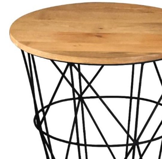 Jaipur Furniture Ravi Black/Brown Side Table-1