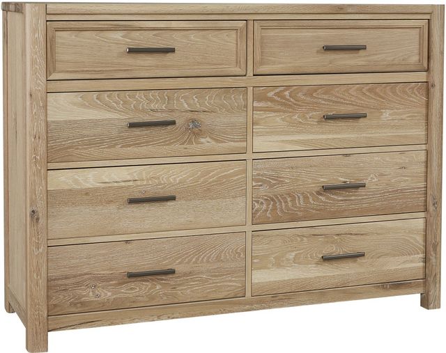 LM Co Home By Vaughan-Bassett Crafted Oak by Ben & Erin Napier Bleached White 8-Drawer Dresser-0