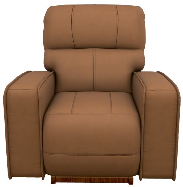 La-Z-Boy® Maddox Camel Leather Power Rocking Recliner with Headrest-1