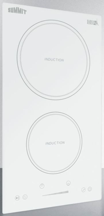 Summit® 12" White Induction Cooktop-1