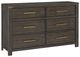 Mazin Furniture Scarlett Brownish Gray Dresser-0