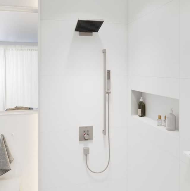 Hansgrohe Pulsify E Brushed Nickel Baton Handshower-1