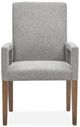 Magnussen Home® Lindon Belgian Wheat/Gray Dining Arm Chair with Upholstered Seat & Back-1