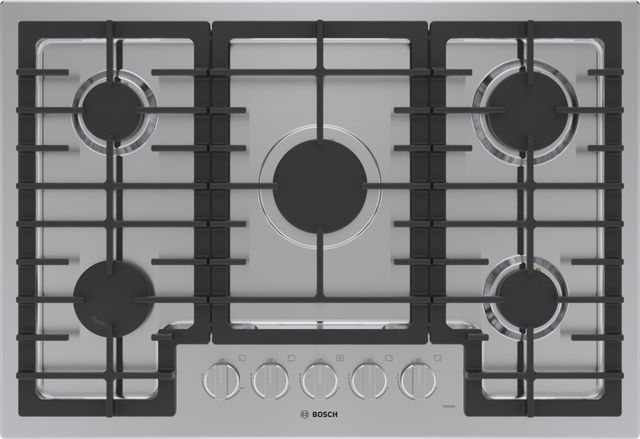 Bosch® 500 Series 30" Stainless Steel Gas Cooktop-0