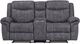 American Wholesale Furniture Knoxville Gray Manual Reclining Gliding Console Loveseat-0