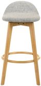 Armen Living Vera 6-Piece Brown/Stone Gray Barstool Set-2