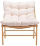 Zuo® Modern Merilyn Beige/Natural Olefin/Rattan Outdoor Accent Chair-1