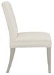Fairfield® Customizable Entree Dining Straight Short Back Side Chair with Sheer Dove Legs with Buttons-2