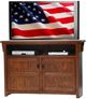 American Heartland Manufacturing Oak 59" 2-Door Tall TV Stand-1