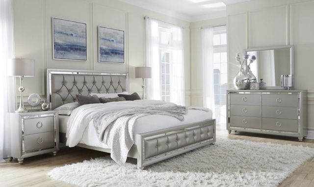 Global Furniture USA Riley Silver Full Panel Bed-3