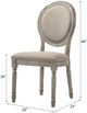 ACME Furniture Faustine Salvaged Light Oak/Tan Dining Side Chair-2
