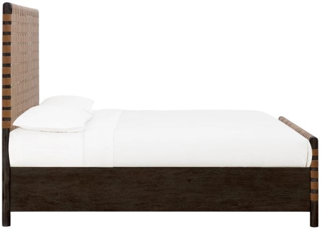 Modus Furniture Dorsey Basalt Gray/Ginger Queen Panel Bed-3
