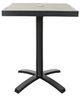 CabanaCoast® Customizable Bay Aluminum/Wood Square Outdoor Dining Table-1