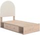 Signature Design by Ashley® Arloster Tan/White Twin Upholstered Panel Storage Bed-2