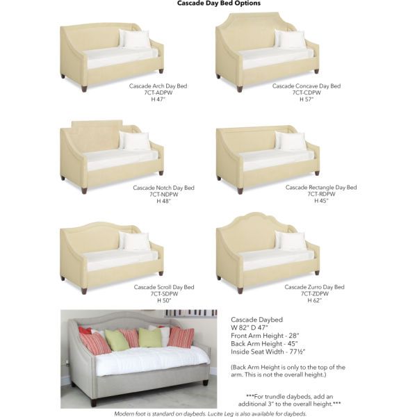 Parker Southern Dream Creations Beige Trundle Daybed-2
