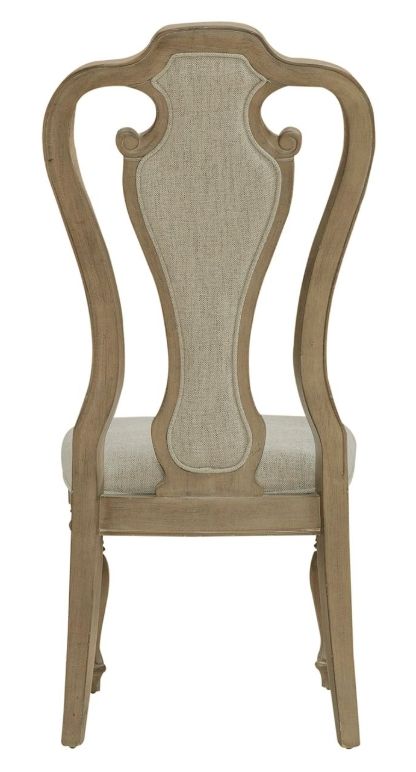 Liberty Furniture Magnolia Manor Ivory/Weathered Bisque Splat Back Upholstered Side Chair-4