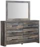 Signature Design by Ashley® Drystan 5-Piece Multi Gray King Bookcase Bed Set-2