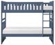 Homelegance® Nora Blue Twin/Twin Bunk Bed-2