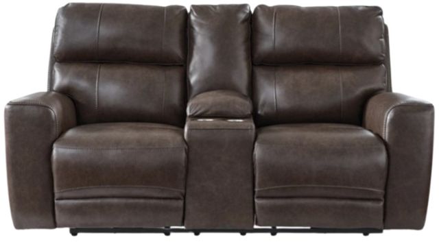 Signature Design by Ashley® Beadel Smoke Power Recliner Loveseat with Adjustable Headrest-0
