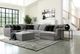 Jackson Furniture Carlsbad 3-Piece Charcoal Right-Arm Facing Sectional and Chaise-1