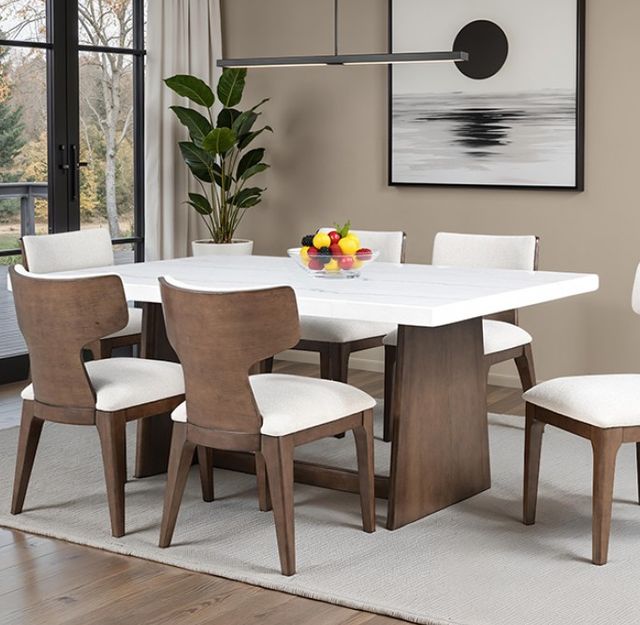 Furniture of America® Caerwys Brown Dining Table-0