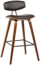 Armen Living Fox 2-Piece Brown/Walnut Counter Stool Set-0