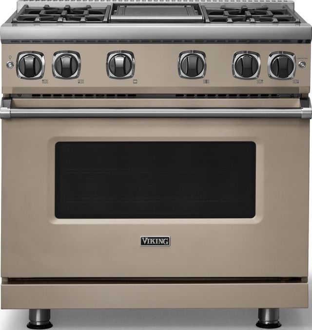 Viking® 7 Series 36" Nantucket Pro Style Natural Gas Range with Griddle-0