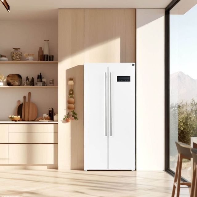 FORNO® Salerno Espresso 33" 15.6 Cu. Ft. White Counter Depth Side-by-Side Refrigerator-3