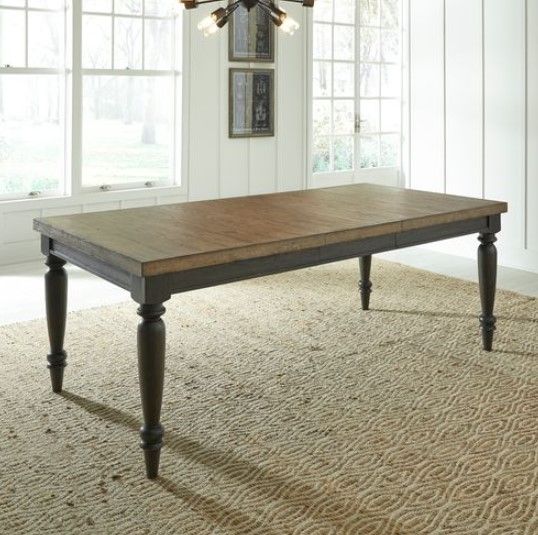 Liberty Furniture Harvest Home Barley Brown Dining Table with Chalkboard Base-1