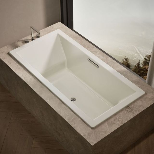 KOHLER® Underscore® Biscuit 72" X 36" Drop-In/ Undermount Heated Bubblemassage™ Air Bath-1