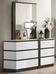 Furniture of America® Birsfelden 4-Piece White/Metallic Gray Queen Bedroom Set-5