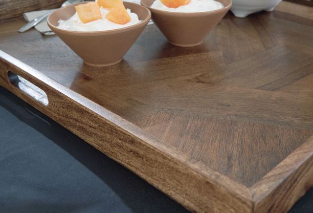 Signature Design by Ashley® Heddford Honey Brown Tray-2