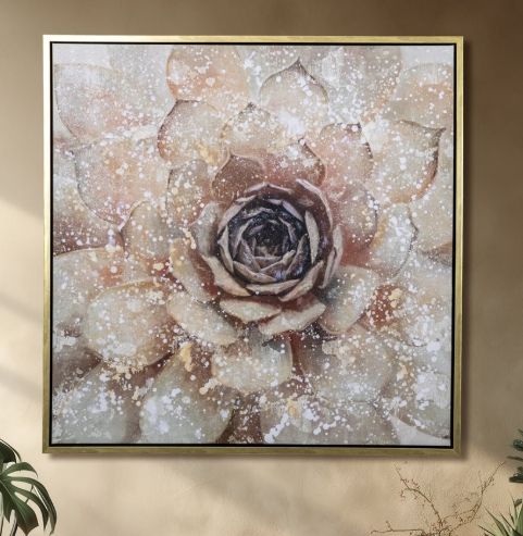 YHD Blushing Bloom Wall Art-1