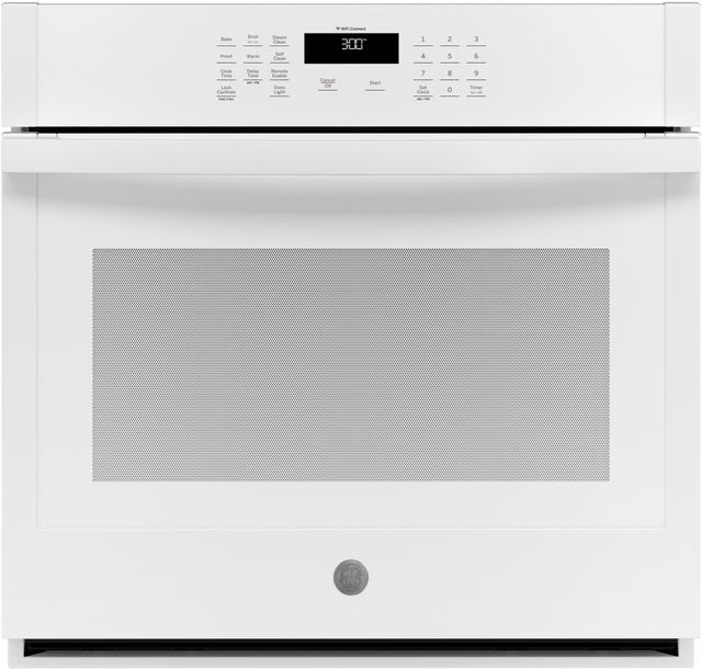 GE® 30" White Electric Built In Single Oven-0