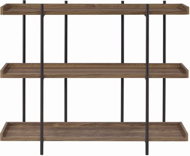Coaster® Lawtey Aged Walnut 3-Shelf Bookcase-0