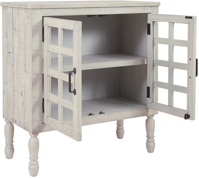 Signature Design by Ashley® Falkgate Whitewash Accent Cabinet-1