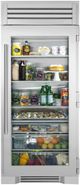 True® 36 in. 25.1 Cu. Ft. Stainless Steel Built In Column Refrigerator-0