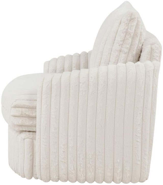 Coaster® Sarco Ivory Upholstered Swivel Arm Chair-4