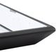 A & B Home Black/Clear Mirrored Wood Tray-4