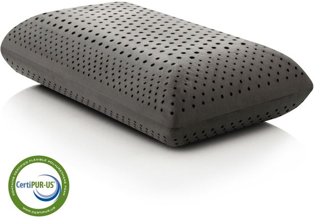 Malouf® Z® Zoned Dough® + Bamboo Charcoal High Loft Pillow-3