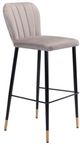 Zuo® Modern Manchester 2-Piece Gray Bar Chairs-0